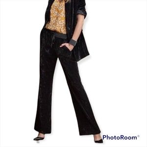 CAbi Hostess Trouser #3673 Black Velvet Size Large